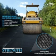 Super Geotextile 6 oz Non Woven Needle Punched Geotextile Filter Fabric - 50 Year Fabric 4 x 250
