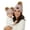 Diagonal Basketweave - Rose, variant on Mommy & Me Double Pom Beanies – Mama & Baby Mini Matching Winter Outfits, Mom & Newborn Infant Baby Girl Beanie Hat Set (2 Pack) - Leopard - Beige