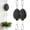 Black, variant on CLIQKWEN Heavy Duty Retractable Plant Hanger - Adjustable Plant Pulley for Hanging Plants - Easy Raise and Lower Hook for Bird Feeders Planters Pots - Indoor Outdoor Use