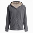 thumbnail image 6 of NOLDARES Pet Pouch Hoodie Long Sleeve Fleece Kitten Puppy Holder Carrier Sweatshirt for Women,Dark Gray,XXL, 6 of 9