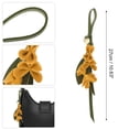 thumbnail image 2 of Unique Bargains PU Leather Flower Handbag Charm 1 Piece for Bags Yellow, 2 of 5