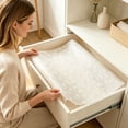 thumbnail image 3 of Perforated Drawer Liner Roll - Tearable Non- Mat for Kitchen Cabinets - Easy-Cut Grip Liner for Refrigerator Pantry & Shelves,11."x59.06", 3 of 5