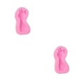 thumbnail image 4 of Monstrate Molde de silicona de dibujos animados para boda, festival, vacaciones, hogar, comedor, café, gelatina, pastel, molde para hornear, Rosa tipo 5 2piezas, 4 of 6