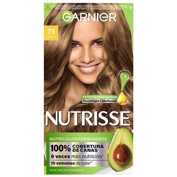 Tinte para cabello Garnier Nutrisse 71 vainilla