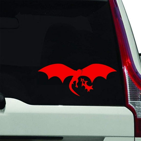 VWAQ Fire Breathing Dragon Decals for Car Windows Auto Decal - TTC13