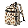 thumbnail image 2 of Football Number Beige Pattern Cute School Backpack Bag for School with Padded Back and Adjustable Shoulder Straps 15.25"x11.5"x5.25", 2 of 5