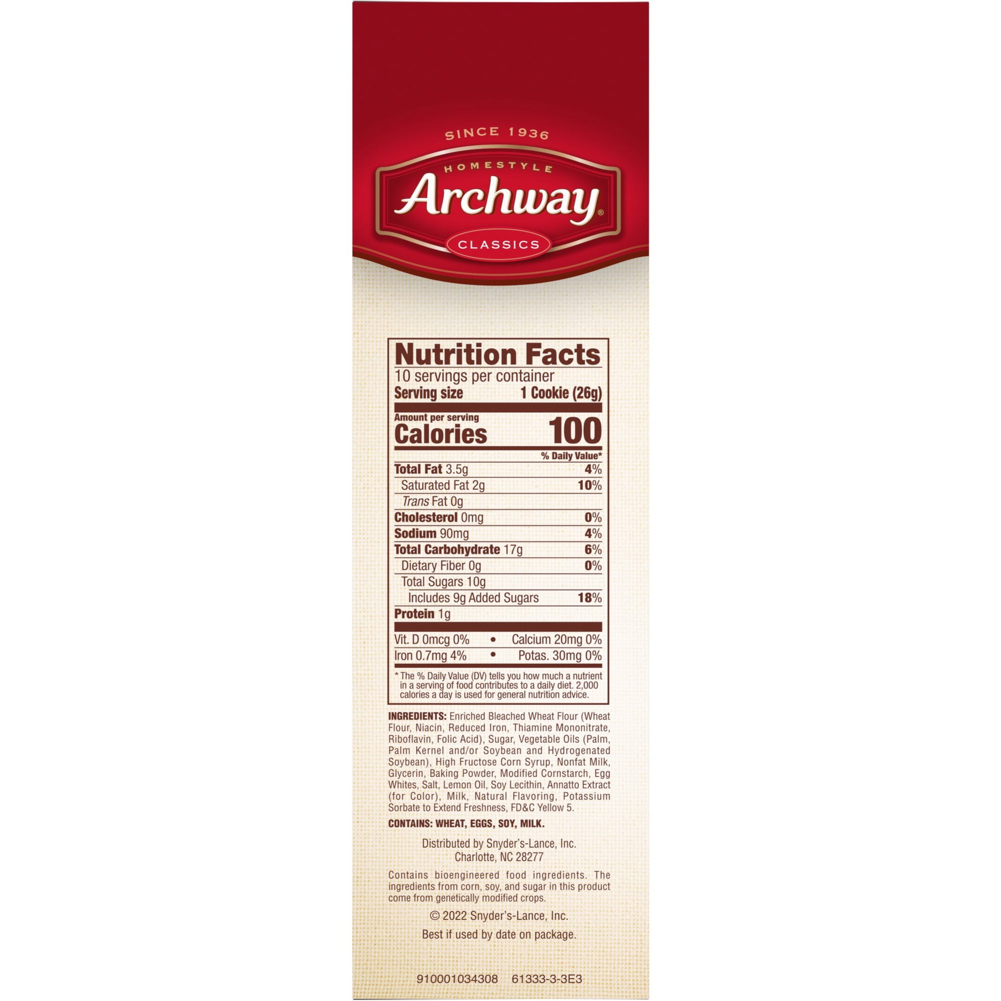 Archway Cookies, Soft Frosty Lemon Cookies, 9.25 oz