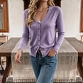 thumbnail image 6 of Vivianyo HD V Neck Cardigan Sweaters for Women, Long Sleeve Button Down Fall Sweaters for Women, Size XS-XL, 6 of 7