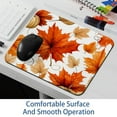 thumbnail image 6 of Maple Leaves Printed Square Desk Mat Mousepad, 8.3x9.8 Inch, Non-Slip Rubber Bottom, Suitable for Office and Gaming, 6 of 6