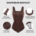 thumbnail image 6 of MISS COCOLI Womens Shapewear Bodysuit Tummy Control Round Neck Full Body Shaper Slimming, 6 of 6