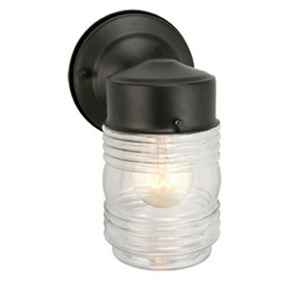 Jelly Jar Outdoor Downlight, 4.5 x 7.5 in. Black Finish