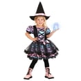 thumbnail image 2 of Girl's Pastel Tutu Toddler Witch Costume, 2 of 7