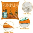 thumbnail image 6 of Fall Pumpkin Pillow Covers 18x18 Set of 4, Giving Thanks Stripe Polka Dots Farmhouse Decorations Blue Autumn Farm Truck Pillows Decor Outdoor Throw Cushion Case for Sofa Home Couch, 6 of 6