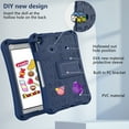 thumbnail image 5 of ELEHOLD Kids Case for Apple iPad mini 7 (A17 Pro)2024/6th Generation with Kickstand Soft EVA Rugged Shockproof Anti-Scratch Cover with Detachable Strap,Navyblue, 5 of 8