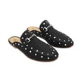 thumbnail image 1 of Flat Mule Tipo Mocasín Con Estoperol Para Mujer Color Negro Platonia  MODERNA-01-NEGRO, 1 of 5