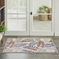 thumbnail image 6 of Nourison Aloha Outdoor Blue Mocha 2'8" x 4' Area Rug (3x4), 6 of 8