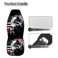 thumbnail image 5 of Yuyamidu USA Flag Car Seat Covers for Front Seats Wolf Bucket Seat Covers Universal Fit for SUV Truck Sedan Front Seat Cover, 2 PCS Set, 5 of 7