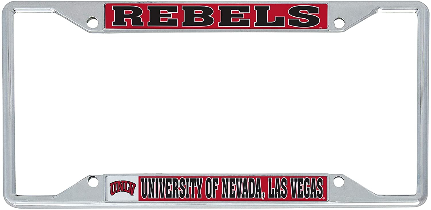 University of Nevada Las Vegas UNLV Rebels NCAA Metal License Plate Frame For Front Back of Car