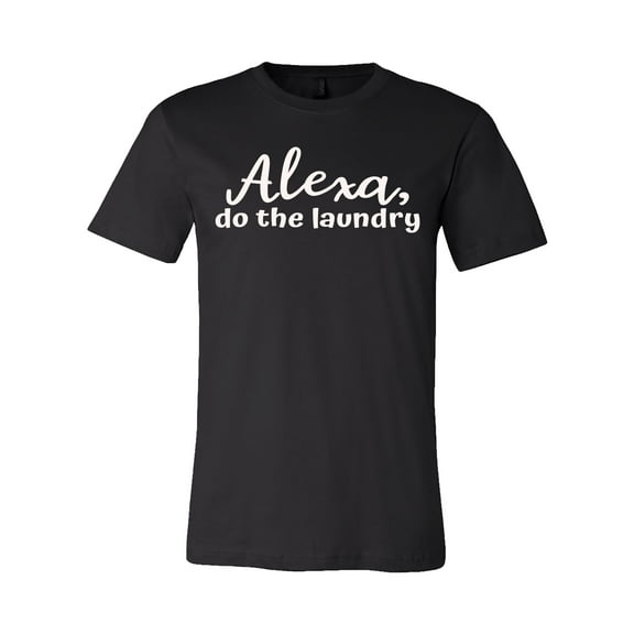 Alexa Do The Laundry Unisex Jersey Short Sleeve T-shirt-Black-Small
