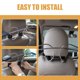 thumbnail image 3 of unbranded Car Coat Hanger Para Asiento Con Y Sin Bordes Afilados Color Plata, 3 of 8