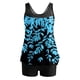 thumbnail image 5 of Augper Women Conservative Print Strappy Back Set Two Piece Swimsuits Swimdress, 5 of 8