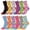 Bowknot, variant on 12-Pairs Glory Max Women's Assorted Colors Argyle Design Casual Cotton Crew Socks Size 9-11