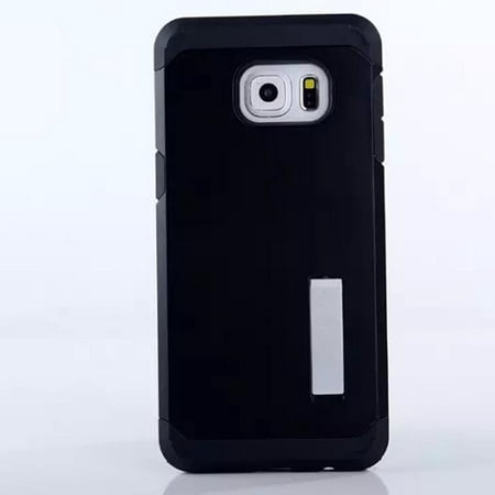 [2-Pack] For Samsung Galaxy S6 Edge Case, SuperGuardZ Slim Heavy-Duty Shockproof Protection Cover Armor [Black]