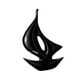 thumbnail image 2 of Decoración de barco de vela, escultura moderna, regalo de inauguración de la casa, artesanía, estatua de barco de vela, figura de para mesa de Negro, 2 of 9