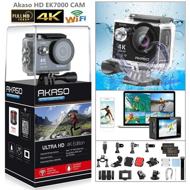 Akaso EK7000 Ultra HD 4k WIFI 170 Degree Wide Waterproof Sports Action