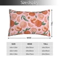 thumbnail image 2 of Yiaed Painting Peach Print Brushed Microfiber Envelope Pillowcases, Standard,Envelope Closure Pillow Cases(No pillow core)-16"x24", 2 of 6