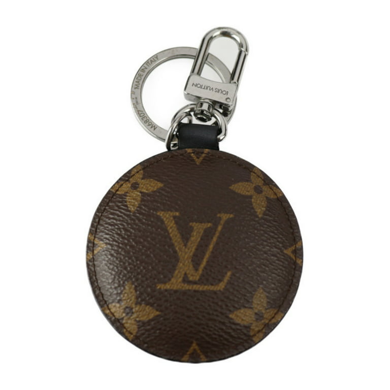 Pre-Owned LOUIS VUITTON Louis Vuitton Portocre paddock key holder M68307  monogram canvas leather brown blue green white silver metal fittings ring  bag charm (Good) 