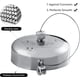 thumbnail image 2 of Tendedero con acabado cromado, retráctil y resistente a la humedad para lavandería en interiores y exteriores, de acero inoxidable resistente, ahorra espacio con cuerda ajustable (fácil de instalar,, 2 of 5