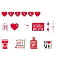 thumbnail image 2 of Creatine Valentine's Day Tiered Tray Valentine's Day Table Wooden Sign Decorations Tabletop Coffee Signs Heart Cup For Valentine's Day Party Home Kitchen, 2 of 9