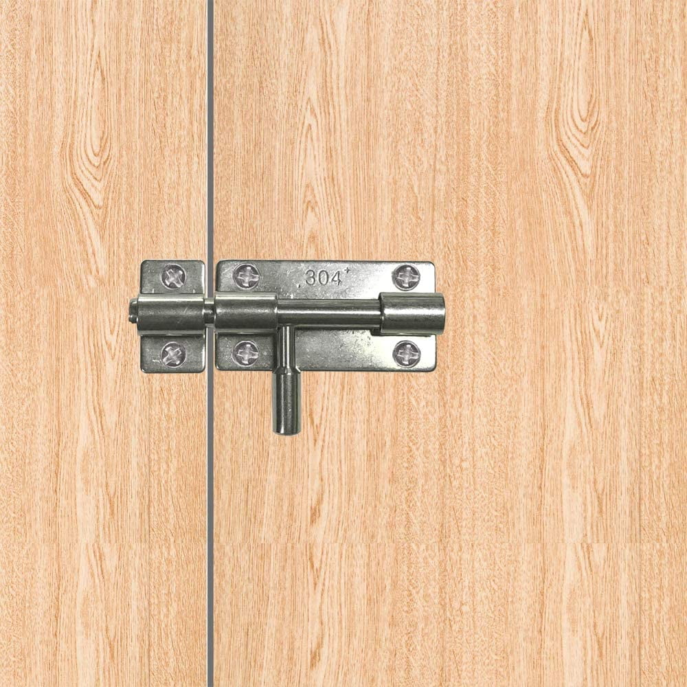 Verrou Porte,2 Pcs Porte Loquet En Acier Inoxydable Serrure De Porte