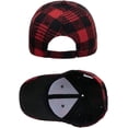 thumbnail image 3 of CoCopeaunt Fashion Leisure Grid Baseball Cap for Women Men Soft Breathable Retro Hats Skullcap Lightweight Adjustable, 3 of 4