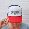 thumbnail image 6 of CafePress - The Legend Has Retired - Adjustable Unisex Printed Trucker Hat with Mesh Back, 6 of 10