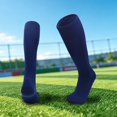 thumbnail image 2 of Boys Solid Color Football Socks Long Tube Knee High Socks Athletic Sport Socks for Soccer Training and Daily Wear, 2 of 5