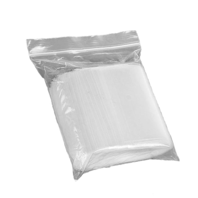 Boyijia 100pcs Zip Lock Bags Clear Food Storage Package Jewelry Packing Reclosable Vacuum Fresh Keeping Pouch