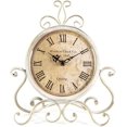 thumbnail image 1 of Elegante reloj de mesa vintage, reloj de escritorio antiguo con números romanos para una decoración del hogar atemporal, 1 of 4