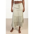 thumbnail image 4 of Ragstock Celery Layered Maxi Skirt, 4 of 4