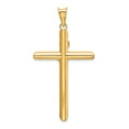 thumbnail image 4 of Real 14kt Two-Tone Polished Crucifix Pendant; for Adults and Teens; for Women and Men, 4 of 4