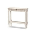 thumbnail image 2 of Baxton Studio Ariella Country Cottage Farmhouse 1-Drawer Console Table, Whitewashed, 2 of 7