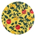 thumbnail image 5 of Yellow and Red Tomatoes Leaves Round Wall Clock Silent Analog Battery Operated Black Pointer Home Decor 9.84" Diameter, 5 of 11