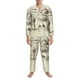 thumbnail image 3 of Fotbe Wild West Desert With Cowboys Pijama de Hombre con Estampado de Manga Larga, Conjunto de 2 Piezas, Ropa de Dormir Suave y Cómoda con Bolsillos-X-Large, 3 of 7
