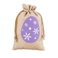 thumbnail image 3 of Easter Gift Bags 3.94x5.91inch Egg & Carrot Pattern Treat Drawstring Linen Bags,Easter Burlap Goodie Bags,Gift Wrap Storage Bag for Spring Egg Hunt Birthday Party Supplies, 3 of 7