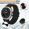 thumbnail image 3 of REQO Braided Band Compatible with Samsung Galaxy Watch 8 40mm 44mm/ 8 Classic 46mm, Parachute Buckle Stretchy Nylon Sport Strap for Men Women (Not for Galaxy Watch Ultra), 3 of 8