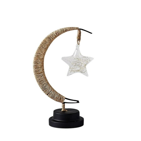 

LED Decorative Light Star Moon Light Handmade USB Wrought Iron Night Light