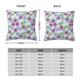 thumbnail image 2 of Pofeuu Strawberry And Flowers Print Double-sided plush pillowcase Square Throw Pillow Covers Pillows Cover for Living Room Bedroom Sofa Couch Cushion Cover（No pillow core）-20"x20", 2 of 7