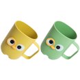 thumbnail image 2 of SHISUYAN 2pcs Tooth Brushing Cups Multi-purpose Storage Cup Bathroom Toothbrush Holders, 2 of 9