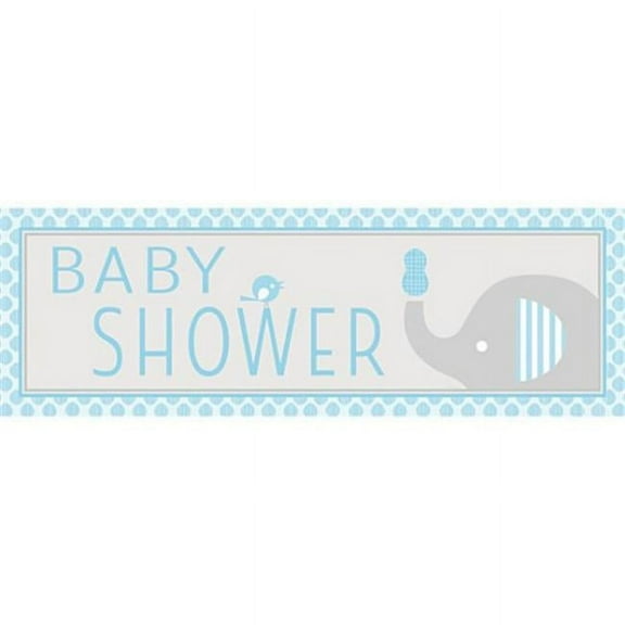 Little Peanut Boy Giant Baby Shower Bann